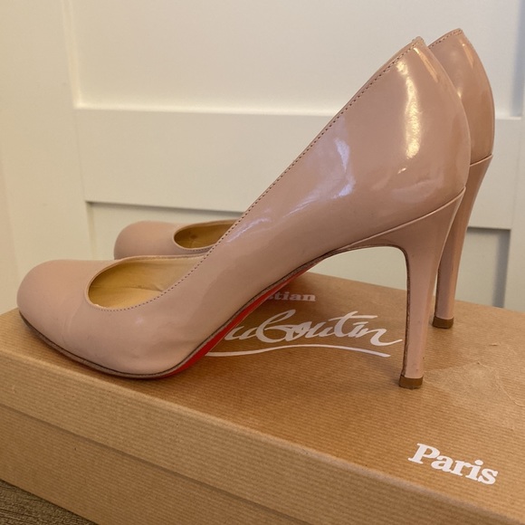 Christian Louboutin Simple Pump 85 patent nude 38 - Picture 3 of 16